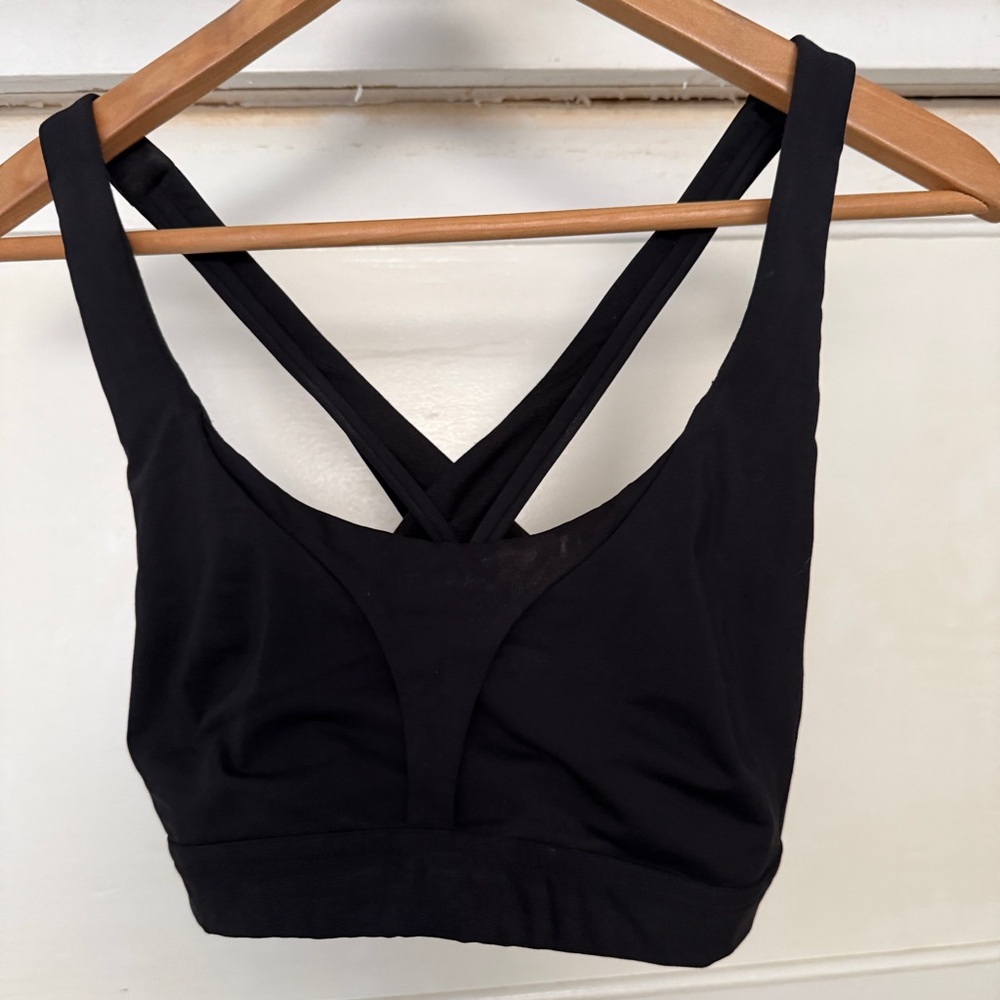 Sports Bra Lululemon Black Cross-Back